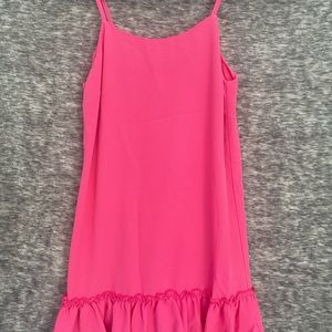 Aqua hot pink dress